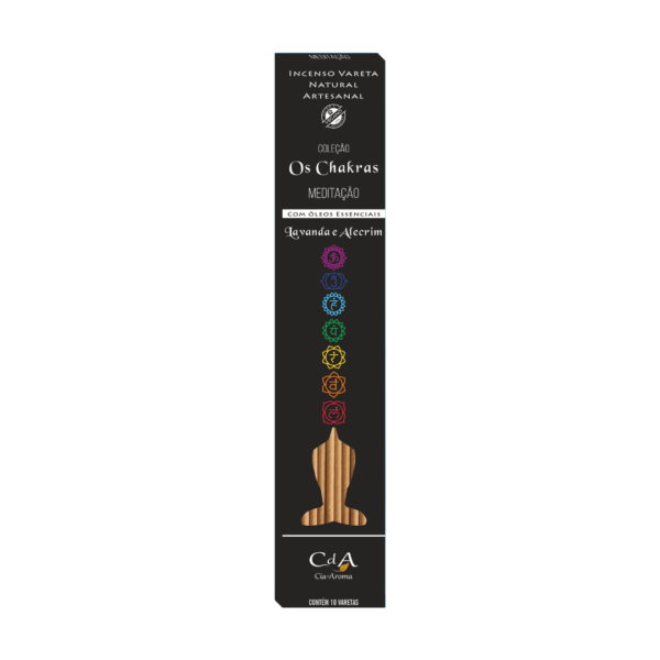Incenso Vareta os Chakras – Meditação – Lavanda e Alecrim 10 Varetas