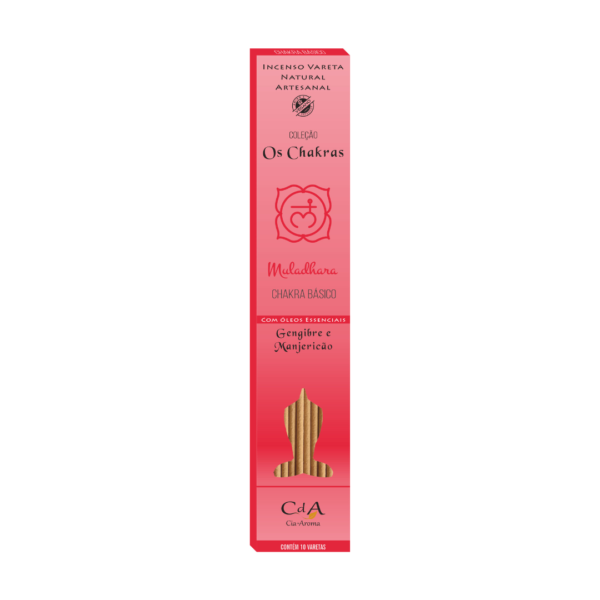 Incenso Vareta os Chakras – Básico – Gengibre e Manjericão 10 Varetas